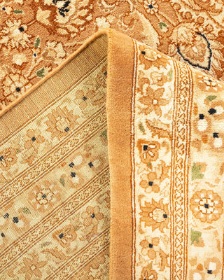 Traditional Mogul Yellow Wool Area Rug 8' 2" x 10' 5" - Solo Rugs