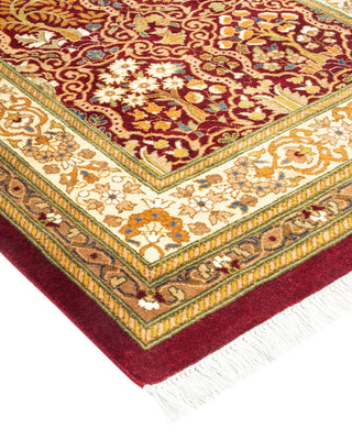 Traditional Mogul Red Wool Area Rug 2' 8" x 4' 8" - Solo Rugs