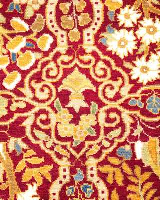 Traditional Mogul Red Wool Area Rug 2' 8" x 4' 8" - Solo Rugs