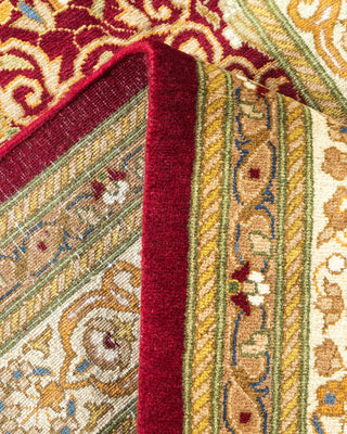 Traditional Mogul Red Wool Area Rug 2' 8" x 4' 8" - Solo Rugs