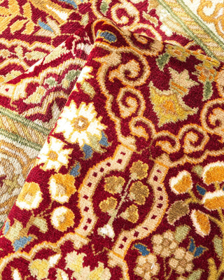 Traditional Mogul Red Wool Area Rug 2' 8" x 4' 8" - Solo Rugs