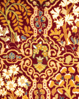 Traditional Mogul Red Wool Area Rug 2' 8" x 4' 3" - Solo Rugs