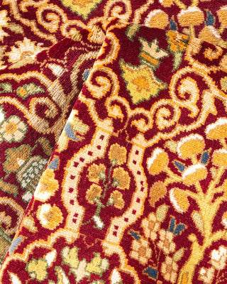 Traditional Mogul Red Wool Area Rug 2' 8" x 4' 3" - Solo Rugs