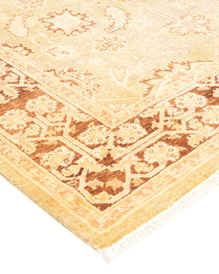 Contemporary Eclectic Orange Wool Area Rug 4' 1" x 6' 4" - Solo Rugs