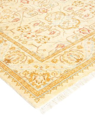 Traditional Mogul Ivory Wool Runner 3' 0" x 10' 1" - Solo Rugs
