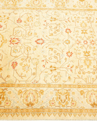 Traditional Mogul Ivory Wool Runner 3' 0" x 10' 1" - Solo Rugs