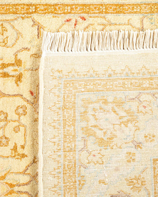 Traditional Mogul Ivory Wool Runner 3' 0" x 10' 1" - Solo Rugs