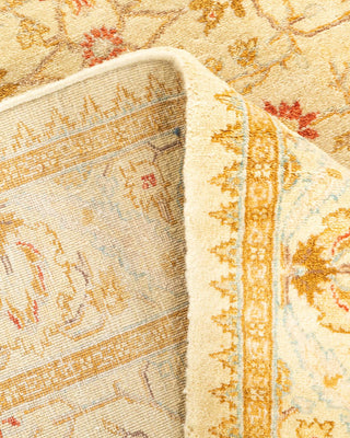 Traditional Mogul Ivory Wool Runner 3' 0" x 10' 1" - Solo Rugs