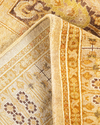Traditional Mogul Ivory Wool Runner 3' 1" x 8' 10" - Solo Rugs