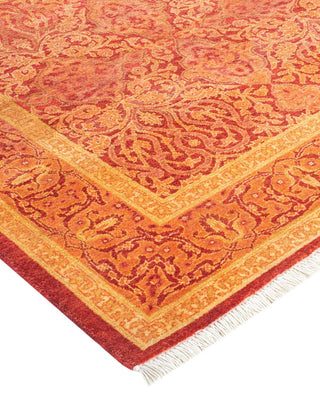 Traditional Mogul Orange Wool Runner 3' 0" x 9' 0" - Solo Rugs