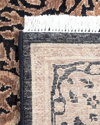 Traditional Mogul Black Wool Runner 2' 7" x 13' 10" - Solo Rugs