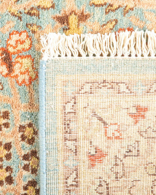 Traditional Mogul Light Blue Wool Runner 2' 7" x 13' 9" - Solo Rugs