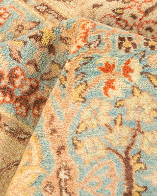 Traditional Mogul Light Blue Wool Runner 2' 7" x 13' 9" - Solo Rugs