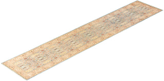 Traditional Mogul Light Blue Wool Runner 2' 7" x 13' 9" - Solo Rugs
