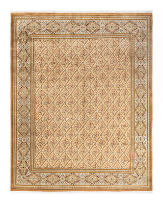 Traditional Mogul Brown Wool Area Rug 8' 2" x 10' 3" - Solo Rugs