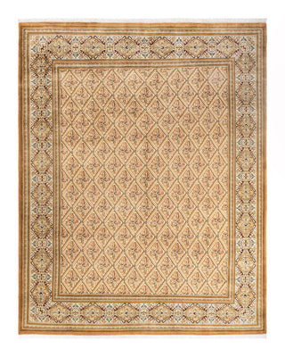 Traditional Mogul Brown Wool Area Rug 8' 2" x 10' 3" - Solo Rugs