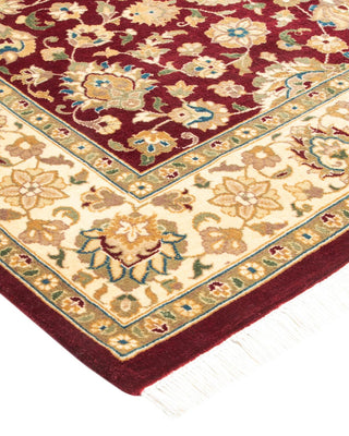 Traditional Mogul Red Wool Area Rug 4' 1" x 6' 1" - Solo Rugs