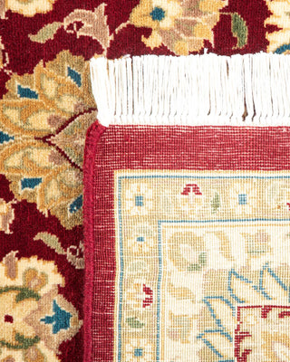 Traditional Mogul Red Wool Area Rug 4' 1" x 6' 1" - Solo Rugs