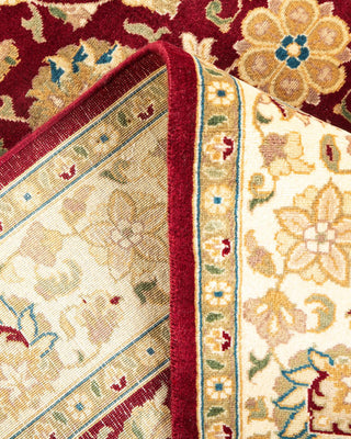Traditional Mogul Red Wool Area Rug 4' 1" x 6' 1" - Solo Rugs