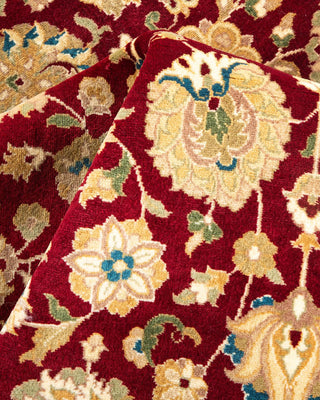 Traditional Mogul Red Wool Area Rug 4' 1" x 6' 1" - Solo Rugs