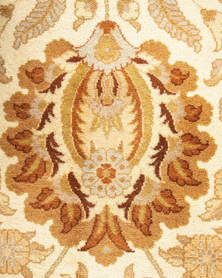 Traditional Mogul Ivory Wool Area Rug 9' 3" x 16' 0" - Solo Rugs