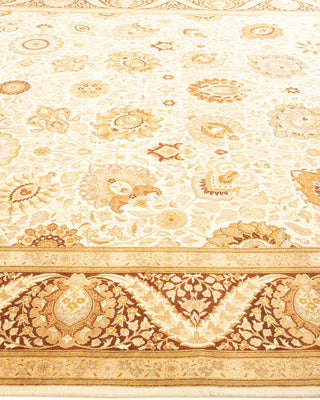 Traditional Mogul Ivory Wool Area Rug 9' 3" x 16' 0" - Solo Rugs