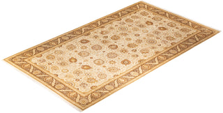 Traditional Mogul Ivory Wool Area Rug 9' 3" x 16' 0" - Solo Rugs