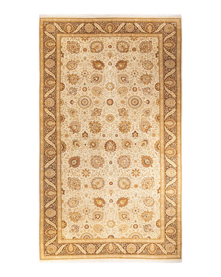 Traditional Mogul Ivory Wool Area Rug 9' 3" x 16' 0" - Solo Rugs