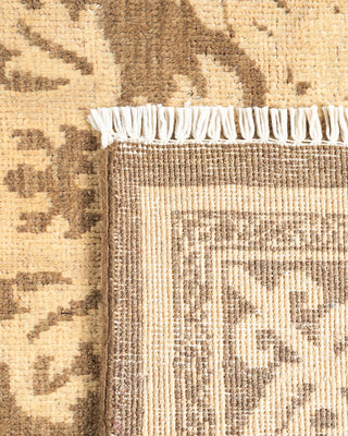 Contemporary Eclectic Ivory Wool Area Rug 7' 10" x 9' 8" - Solo Rugs