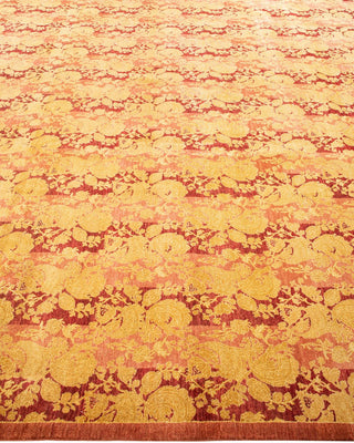 Traditional Mogul Rose Wool Area Rug 10' 2" x 13' 9" - Solo Rugs