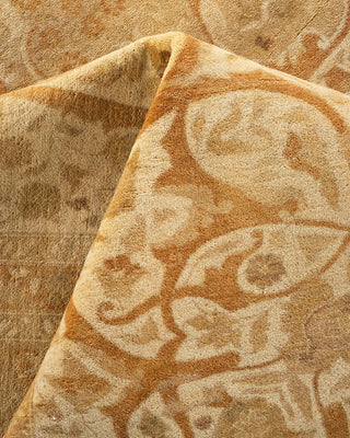 Traditional Mogul Ivory Wool Area Rug 10' 0" x 13' 7" - Solo Rugs