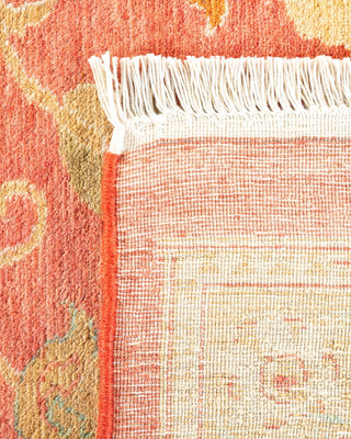 Traditional Mogul Orange Wool Area Rug 10' 0" x 13' 9" - Solo Rugs