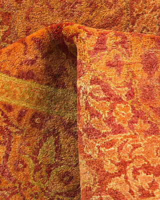 Traditional Mogul Orange Wool Area Rug 4' 3" x 6' 3" - Solo Rugs