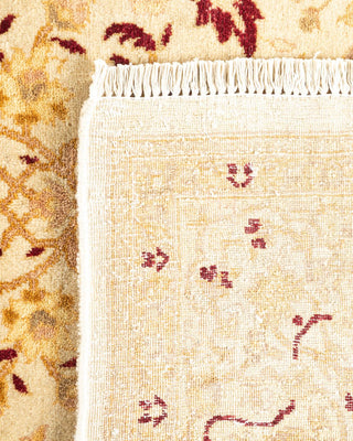 Traditional Mogul Ivory Wool Area Rug 5' 0" x 10' 7" - Solo Rugs
