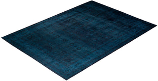 Contemporary Fine Vibrance Blue Wool Area Rug 10' 2" x 14' 0" - Solo Rugs