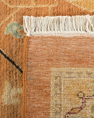 Traditional Mogul Brown Wool Area Rug 12' 0" x 18' 6" - Solo Rugs