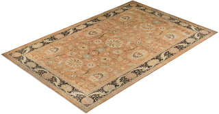 Traditional Mogul Brown Wool Area Rug 12' 0" x 18' 6" - Solo Rugs