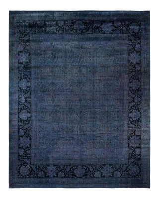 Contemporary Hand Knotted Overdyed Purple Area Rug 14' 9&quot; x 12' 0 