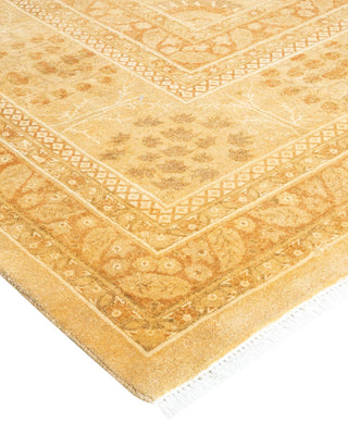 Traditional Mogul Ivory Wool Area Rug 8' 2" x 10' 5" - Solo Rugs