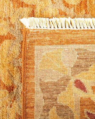 Contemporary Arts & Crafts Brown Wool Area Rug 9' 10" x 12' 10" - Solo Rugs