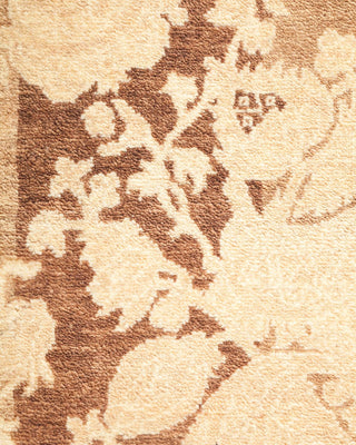 Traditional Mogul Brown Wool Runner 2' 7" x 12' 10" - Solo Rugs