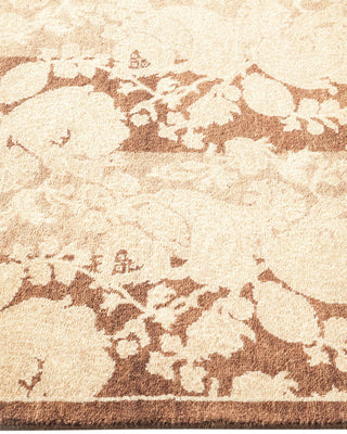 Traditional Mogul Brown Wool Runner 2' 7" x 12' 10" - Solo Rugs