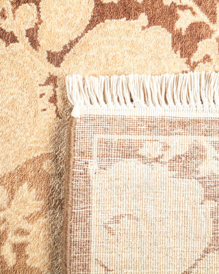 Traditional Mogul Brown Wool Runner 2' 7" x 12' 10" - Solo Rugs