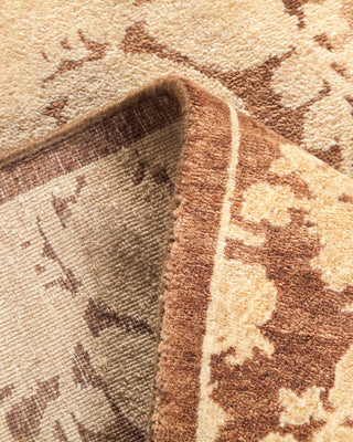 Traditional Mogul Brown Wool Runner 2' 7" x 12' 10" - Solo Rugs