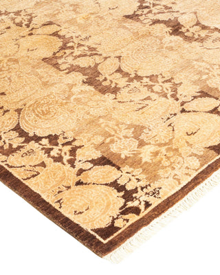 Traditional Mogul Brown Wool Runner 2' 8" x 6' 1" - Solo Rugs