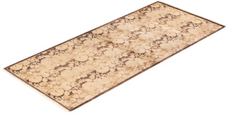 Traditional Mogul Brown Wool Runner 2' 8" x 6' 1" - Solo Rugs