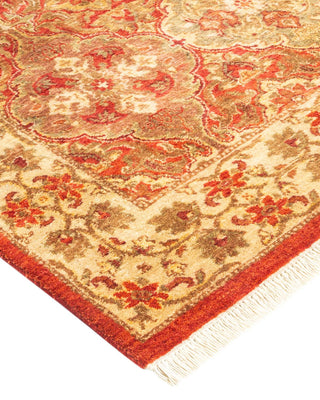 Traditional Mogul Orange Wool Runner 2' 7" x 7' 10" - Solo Rugs