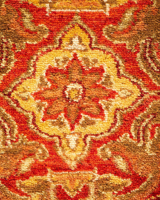 Traditional Mogul Orange Wool Runner 2' 7" x 7' 10" - Solo Rugs