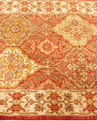 Traditional Mogul Orange Wool Runner 2' 7" x 7' 10" - Solo Rugs