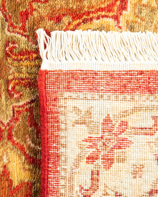 Traditional Mogul Orange Wool Runner 2' 7" x 7' 10" - Solo Rugs